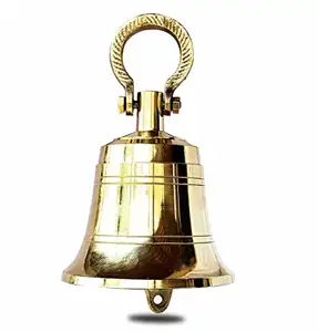 Premium Gold Customized Design Hanging Ringing Bell In Pure Solid Bell For Office Hotel Calling Ring Usage In Wholesale