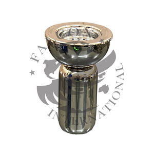 Conteneur de bougie plaqué argent de luxe fait à la main, design élégant, parfait pour la décoration intérieure, les mariages et les occasions spéciales - Product Image 2