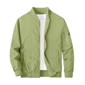 Venta al por mayor OEM 2025 nueva moda al aire libre Casual Streetwear hombres chaquetas de bombardero transpirable chaqueta de Bombardero - Product Image 2