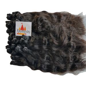100% Vierge En Vrac Humain Vietnamien Extensions De Cheveux Vague Naturelle Afro Bande 7A Raw Naturel Non Chimique Processus Noir Couleur - Product Image 6