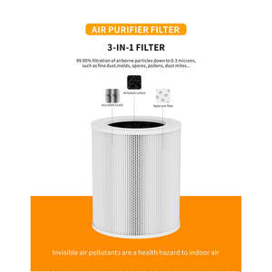 Moniteur de Qualité de l'Air Intelligent avec Capteur, Filtre HEPA Écologique, CADR 500 m³/h, Faible Bruit 60 dB, Couverture 35-60 m² pour Nettoyage de Buanderie - Product Image 3