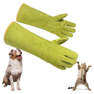 Guantes de Seguridad para Control de Animales, Protección para Manipulación, Par de Guantes de Cuero Vacuno, Guantes para Soldadura, Trabajo, OEM - Product Image 4
