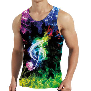 XL Hommes Personnalisé Conçu Débardeur Haute Qualité À Séchage Rapide Coton Respirant Tricoté Sublimation Imprimer Casual Gym Use En Gros - Product Image 1