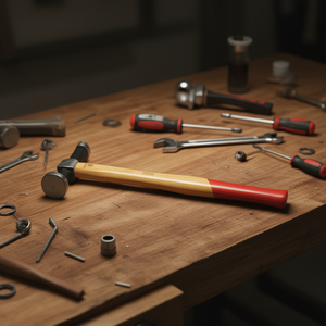 Usag <b>Hammer</b> with Round Flat Head and Horizontal Chisel Peen for Various Tasks - Product Image 3