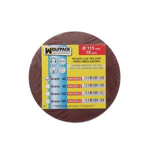 Ricambio Lixa con Velcro per Smerigliatrice O/ 115 mm. Grano 40 (10 Pezzi) - Product Image 4