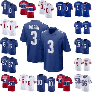 1 Malik Nabers 5 Kayvon Thibodeaux 3 Russell <span class=keywords><strong>Wilson</strong></span> 6 Jaxson Dart 0 Brian Burns 97 Dexter Lawrence II Camiseta de fútbol - Product Image 1