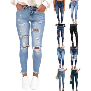 Drawstring denim Women's Pants & Trousers Plus Size Pants two pockets pants set women jeans Hot sale women's jeans Popular