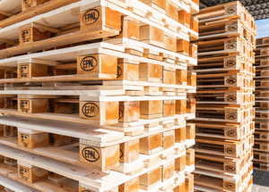 Meilleur prix EPAL Euro Palette en bois de pin à quatre voies double face écologique bleue 800x1200mm Emballage industriel en gros - Product Image 3