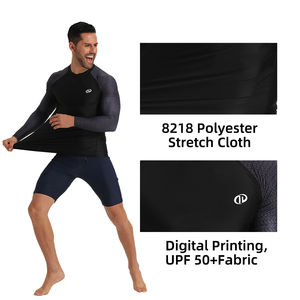 Pantalones cortos de malla ligeros de secado rápido de doble capa de Color con logotipo personalizado para hombre, pantalones cortos informales con cordón de cinco puntos holgados - Product Image 4