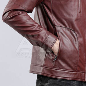 Chaqueta de Cuero para Hombre, Gran Venta, Nueva Moda, Cuello Alto, Logotipo Frontal, Transpirable y Ecológica, Chaqueta de Invierno - Product Image 6