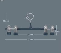 Vente en gros en usine, cintre pour jupe et pantalon en fer métallique antidérapant pour hôtel, ultra-mince à usage intensif, gain de place