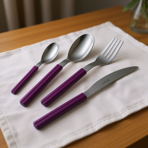 You&Me SKY Viola YM24SK 25 Eme Juego de 24 Piezas de Cuchillos de Cena de Acero Inoxidable Posate Tavola - Product Image 3