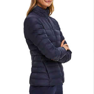 Abrigo acolchado ligero y cálido para mujer, chaqueta cortavientos tejida para mujer, abrigo de invierno, MOQ bajo, parches personalizados, abrigos y chaquetas para mujer - Product Image 3