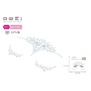 Petits autocollants décoratifs transparents en diamant - Product Image 1