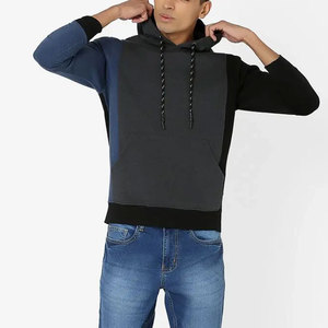 Basics Cotton Blended Heavyweight Pullover Hoodies Style de luxe à capuche épais avec des techniques brodées pour la saison d'automne - Product Image 5