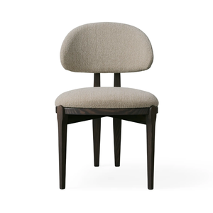 Silla de comedor moderna para proyectos de hoteles, marco de madera maciza con cómodo respaldo tapizado y asiento plegable para el hogar o la villa - Product Image 5