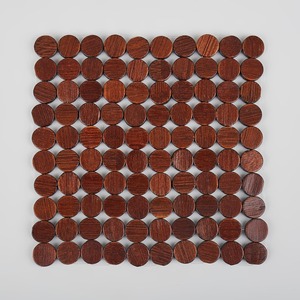 Les sets de table carrés sont fabriqués à partir de petits morceaux ronds de bambou Produits écologiques Fabriqués au Vietnam Décoration de table Vente en gros - Product Image 2