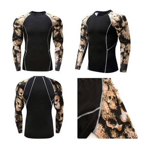 Nouvelle tenue de compression entièrement sublimée, rashguard à manches longues, couleur/logo personnalisé, prix bas, haute qualité - Product Image 2