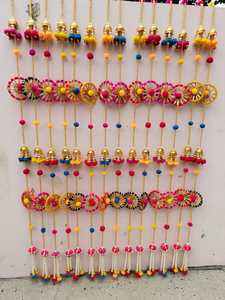 Perle Chakri Pom Pom suspendus mariage, Diwali Mandir, salle Pooja, jardin, fête et toile de fond extérieure nouvelles décorations pour la maison - Product Image 2