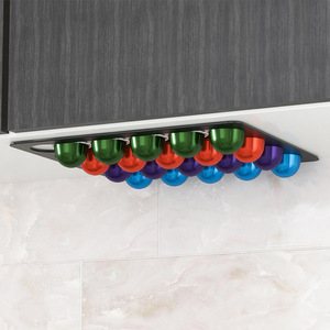 Soporte de Pared para Cápsulas <span class=keywords><strong>Vertuo</strong></span> de Acero Inoxidable, Organizador Adhesivo para Cápsulas de Café <span class=keywords><strong>Nespresso</strong></span> - Product Image 3
