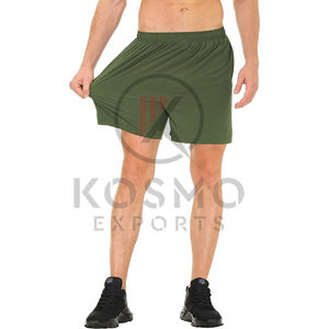 กางเกงออกกำลังกายขาสั้นสำหรับผู้ชายแห้งเร็วกางเกงวิ่งออกกำลังกายแบบลำลองใส่สบายพร้อมกางเกงวิ่งย้อมสี - Product Image 2