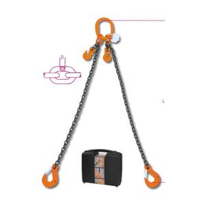 BETA-ROBUR Grade 8 Lifting Chain <b>Sling</b> with 2 Legs and Clevis Grab Hooks - Product Image 2