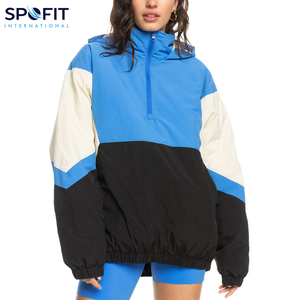 Veste coupe-vent décontractée à épaules tombantes, coupe ample, tendance 2025, personnalisée pour femmes, en softshell, avec broderie imprimée - Product Image 1