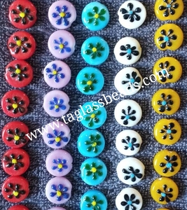 Las mejores cuentas de vidrio indias para la fabricación de joyas Cuentas hechas a mano para la fabricación de joyas Cuentas de vidrio de tiras esmeriladas indias - Product Image 6