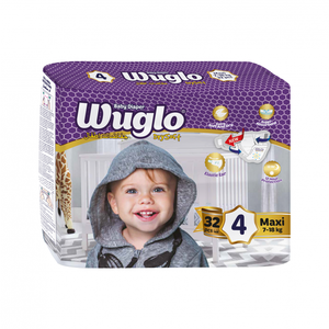 WUGLO Couches jetables pour bébé en coton doux, respirant et très absorbant, imprimées, avec SAP, protection anti-fuites, conception 2 couches TR - Product Image 5