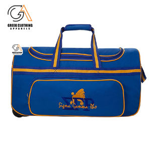Sigma Gamma Rho Sorority Cadura Duffle <b>Bags</b> Custom Royal Blue & Gold Sorority Travel Gym <b>Weekend</b> <b>Bag</b> with Logo - Product Image 2