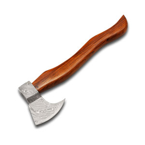 Wholesale Customized Bulk Orders OEM ODM Service Hunting New Arrival Damascus Axes Lightweight Wood <b>Handle</b> Steel Axe for Camping - Product Image 3