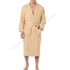 Peignoir en coton gaufré 100% pour femmes et hommes - Haute qualité, respirant et séchage rapide, personnalisable, pour usage hôtelier - Product Image 4