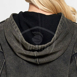 Sudaderas cortas de alta calidad para mujer, las más vendidas, 100% algodón, transpirables, tallas grandes, hechas en Pakistán. - Product Image 6