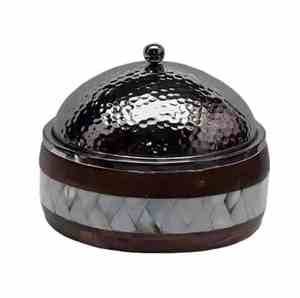 Elegante cazuela redonda de acero inoxidable chapada en oro, diseño clásico, utensilios de cocina duraderos para cada ocasión, servir comida - Product Image 5