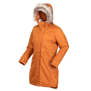 Veste d'hiver longue à capuche pour femmes, épaisseur standard, respirante, nylon écologique, grande taille, service OEM brut - Product Image 5