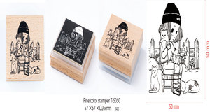 Sello de Calidad Excepcional, Grados Enormes, Patrones Cuadrados de 50 mm, Decoración en Color, Sello de Color Fino Taiyopine T-5050 P5-27 - Product Image 2