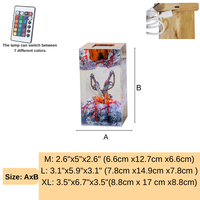 Lampe en époxy personnalisée, lampe en résine époxy, lampe en résine époxy personnalisée, lampe en bois et résine, veilleuse personnalisée, cadeau fait main, anniversaire