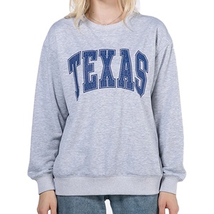 Sudadera de cuello alto para mujer, personalizada con bordado frontal, de felpa para otoño, mezcla de poliéster/algodón, cortavientos, ecológica, extragrande y forrada. - Product Image 1