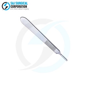 Mango de bisturí para zurdos especialmente diseñado para cirujanos zurdos Peso equilibrado de acero inoxidable - Product Image 3