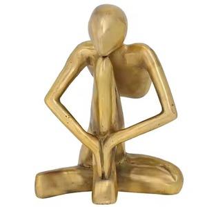 Super calidad hecha a mano moderna para esculturas de artefactos con base de metal de aluminio tamaño personalizado para regalos de Diwali - Product Image 3