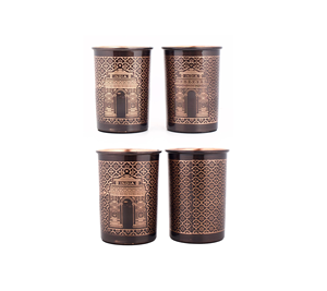 Ensemble de verres à eau martelés de taille personnalisée Oretrove Tasse à boire polie en cuivre pur Fête du vin Cadeau de 4 pièces - Product Image 6