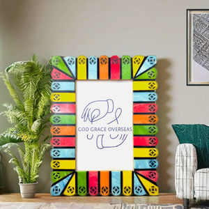 Haute qualité personnalisable bois résine classique rustique MDF moderne cadre Photo à la main tenture murale cadre Photo de table - Product Image 3