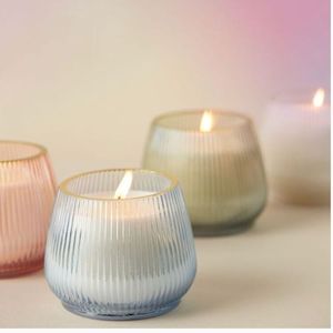 Portavelas Votivo de Vidrio Premium, Ideal para Iluminación Suave y Acogedora, para Mejorar la Decoración del Hogar y las Celebraciones de Temporada - Product Image 3