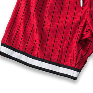 Short de sport pour hommes personnalisé OEM Tissu en maille à motif solide Style décontracté Décoration lavée Impression par sublimation Logos de basket-ball XS - Product Image 2