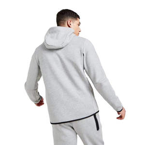 Ensemble de survêtement pour homme en molleton technique bleu sarcelle, sweat à capuche zippé et pantalon de jogging, deux pièces, vêtements de sport, entraînement en salle de sport, streetwear décontracté, respirant - Product Image 2