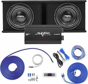 El Mejor Subwoofer Skar Audio Sdr-2X12D4 Dual de 12 Pulgadas y 2400 Vatios con Puerto, Sonido Envolvente de 2.1 Canales - Product Image 4