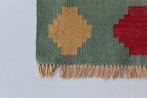 พรมผ้าฝ้ายแบบชนบทพรมทอมือที่สามารถซักได้สำหรับการตกแต่งภายในบ้าน - Product Image 2