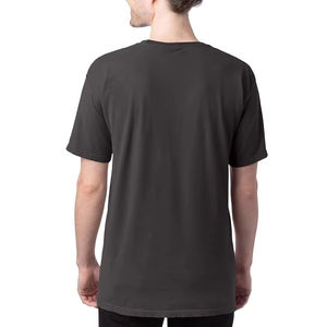 T-shirts en gros 300 Gsm lourds surdimensionnés 100% coton T-shirt uni délavé à l'acide imprimé à l'écran T-shirt ample pour hommes - Product Image 2