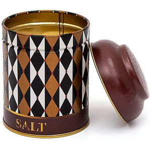 Vintage Circus Elegance 0.6L lata redonda de metal 90mm x 110mm con tapa de cúpula para accesorios de café y té - Product Image 2