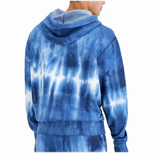 Custom Manufacturer <b>Men</b> French Terry 100% Cotton Oversized Full <b>Zip</b> up Hoodie and Jogger Set Tracksuit From - Product Image 5